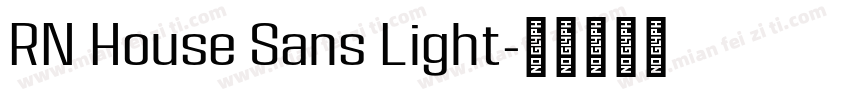 RN House Sans Light字体转换
